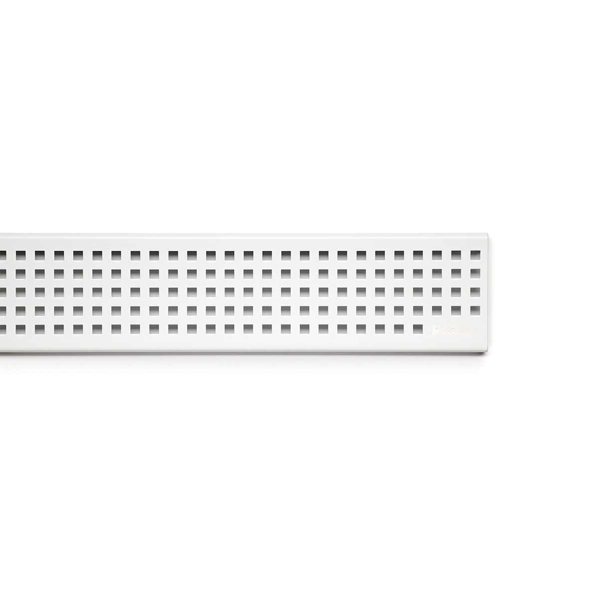 Golvbrunnssil, Sil, Golvbrunnsgaller, Galler Purus Line rist Chess Matt Hvit 600