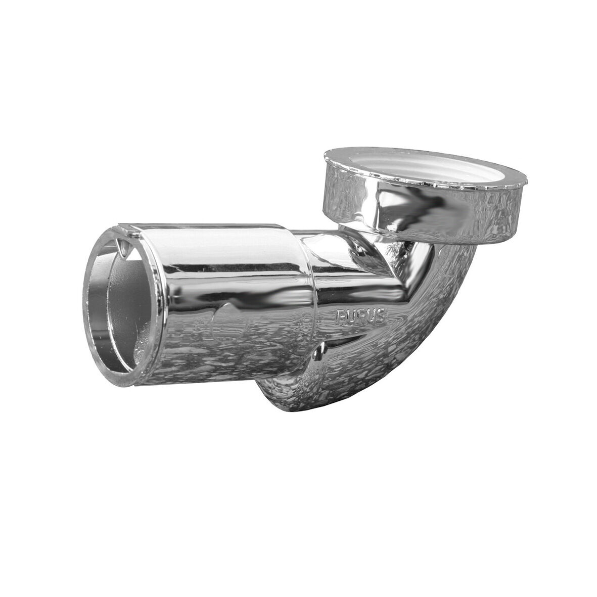 8075413 PUM utloppsvinkel horisontell G32/G40xØ40 mm, krom