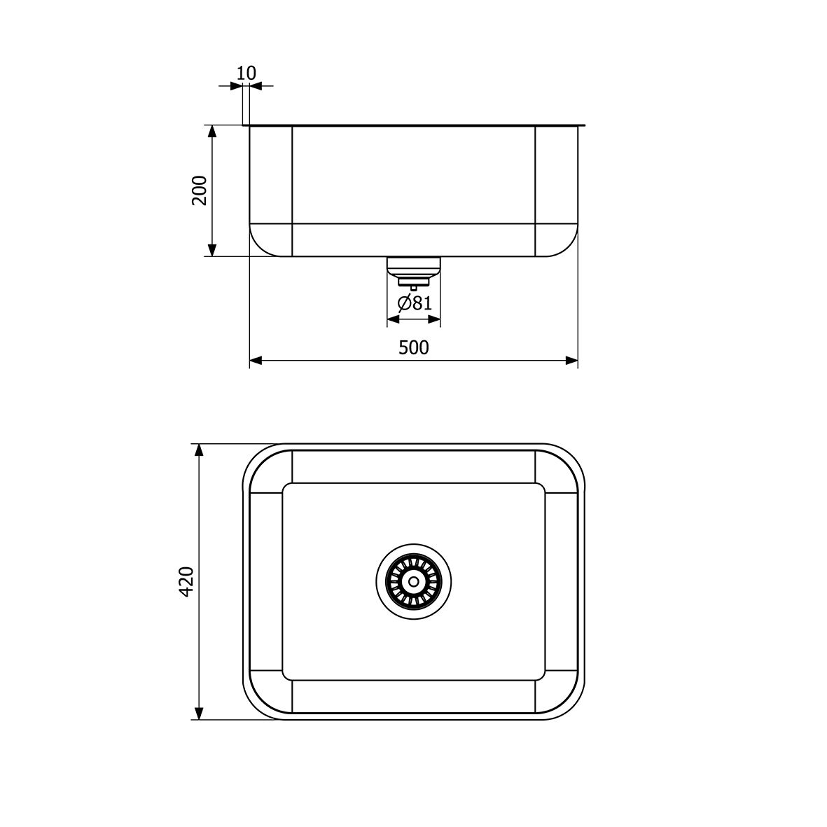 SF BE 50 med proppavlopp
